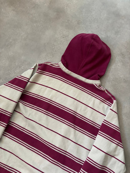 Supreme Striped Hooded Crewneck (Str. L)