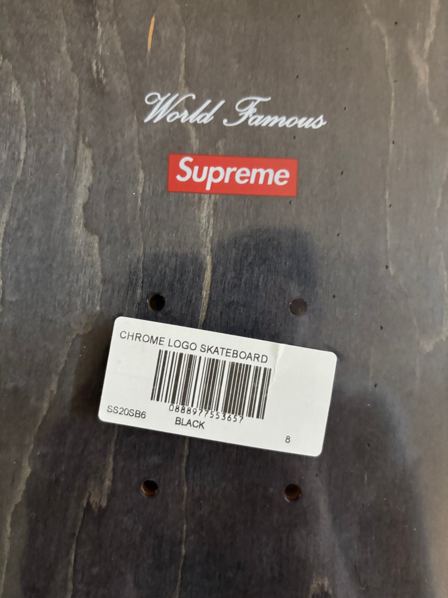 Supreme Chrome Logo Skateboard Deck