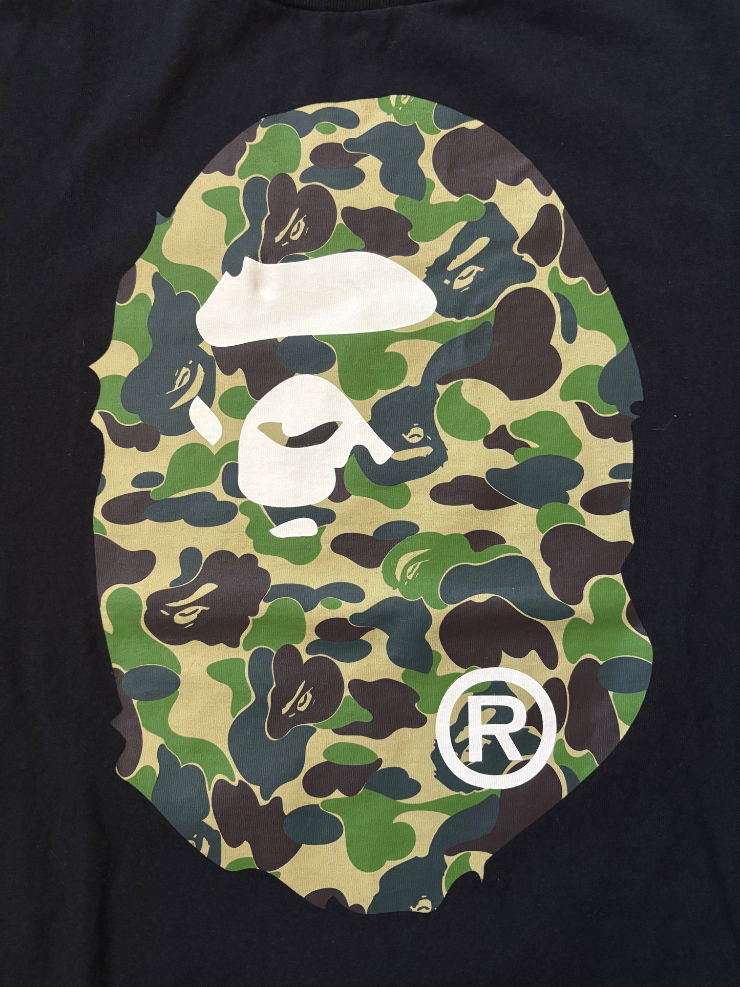 A Bathing Ape Green Camo Ape Head (Str. M)