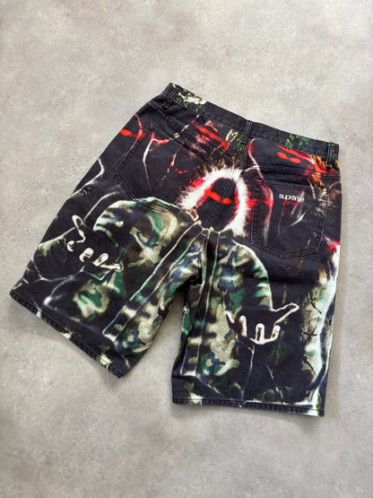 Supreme Shadows Baggy Denim Shorts (Str. 32)