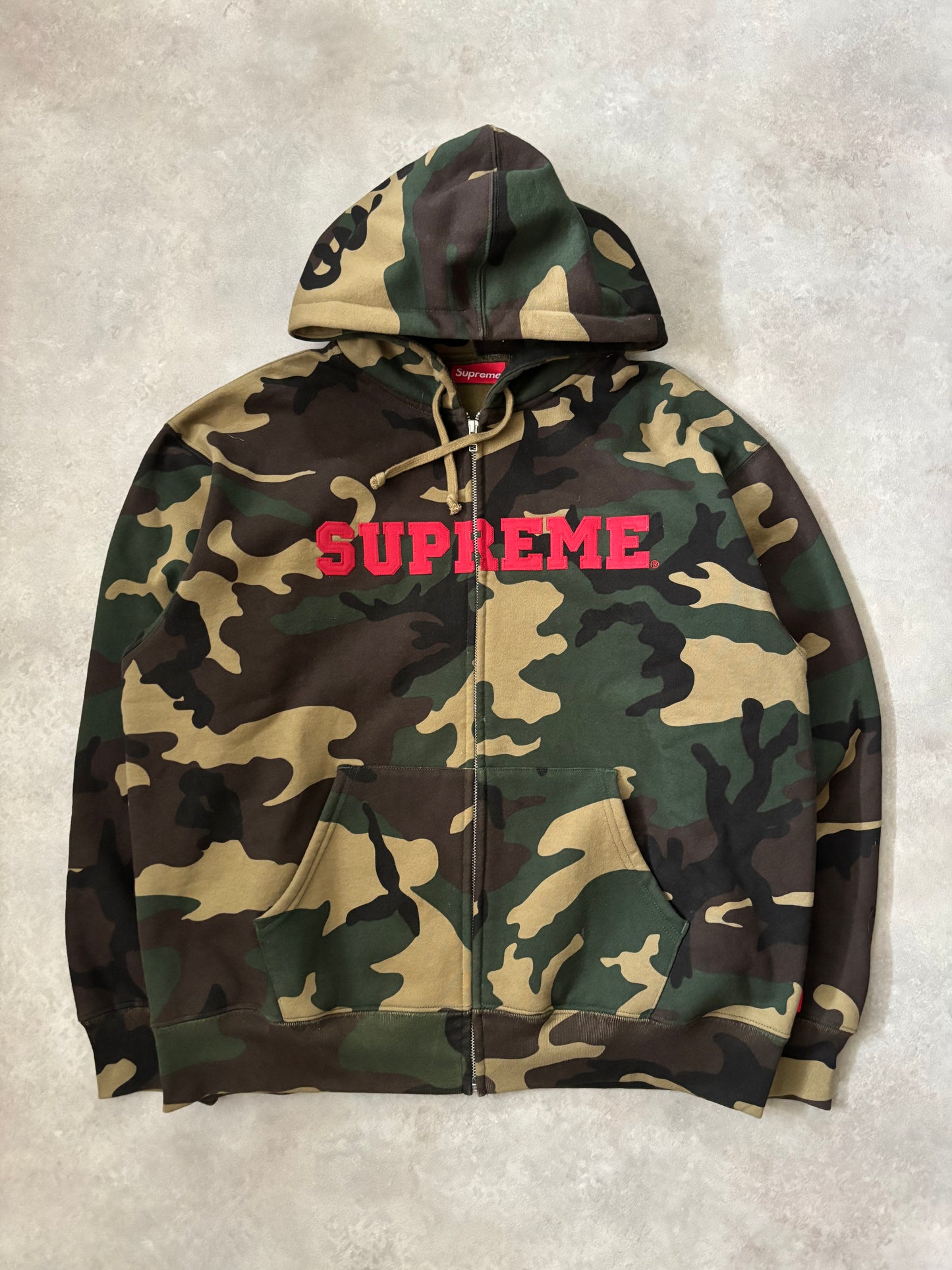 Supreme Collegiate Applique Zip Up Hoodie (Str. L)