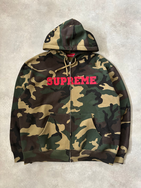 Supreme Collegiate Applique Zip Up Hoodie (Str. L)