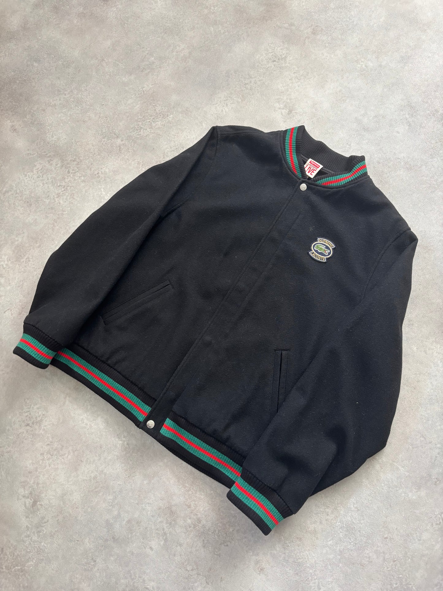 Supreme x Lacoste Wool Varsity Jacket (Str. L)