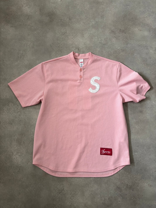 Supreme S Logo Baseball Henley (Str. M)