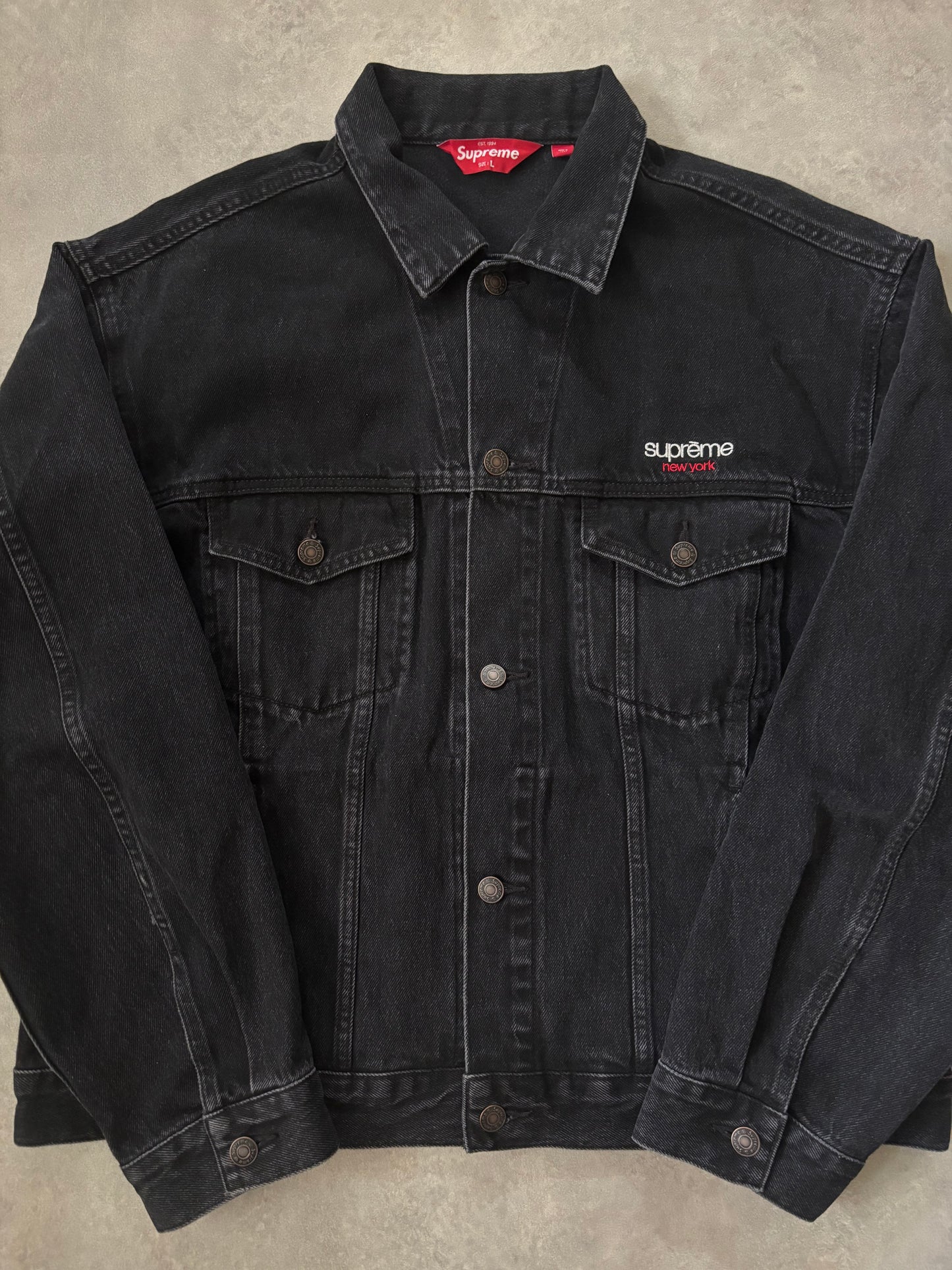 Supreme Denim Trucker Jacket (Str. L)