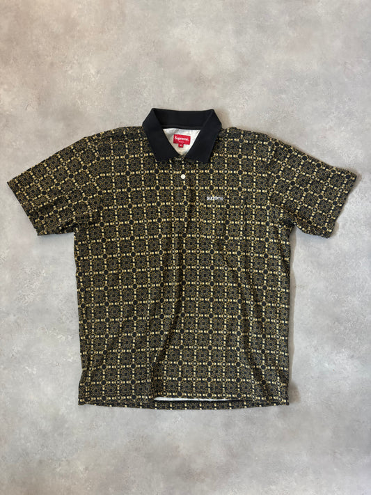 Supreme Patterned Polo (Str. M)
