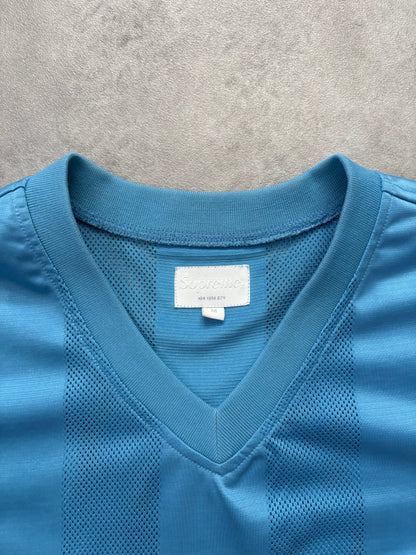 Supreme Velvet Logo Mesh Stripe Top (Str. M)