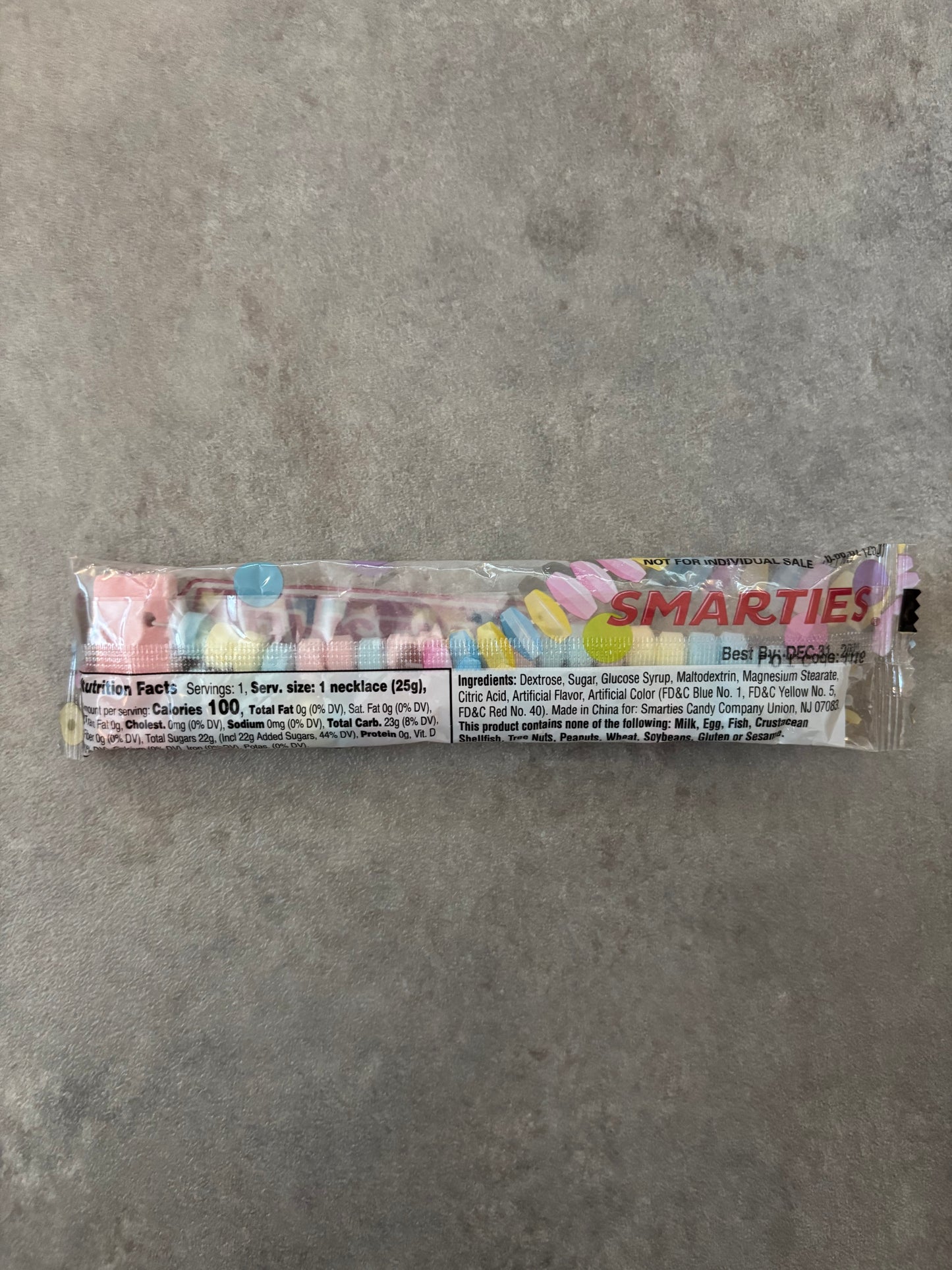 Supreme Smarties Candy Necklace