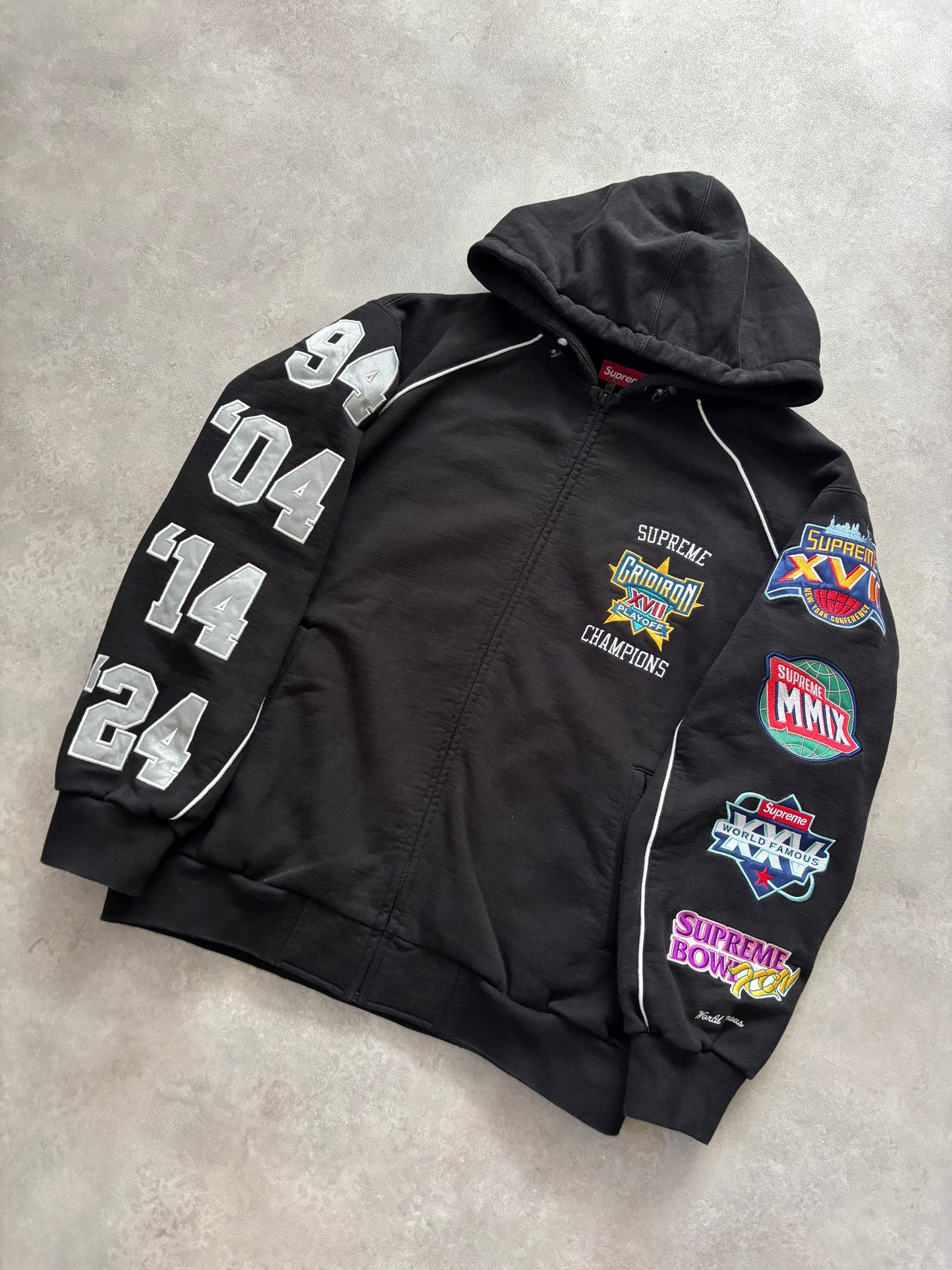 Supreme Playoffs Zip Up Hooded Sweatshirt (Str. S)