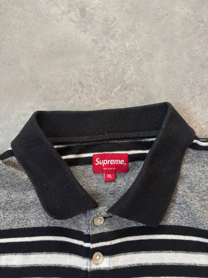 Supreme Heather Stripe Polo (Str. XL)
