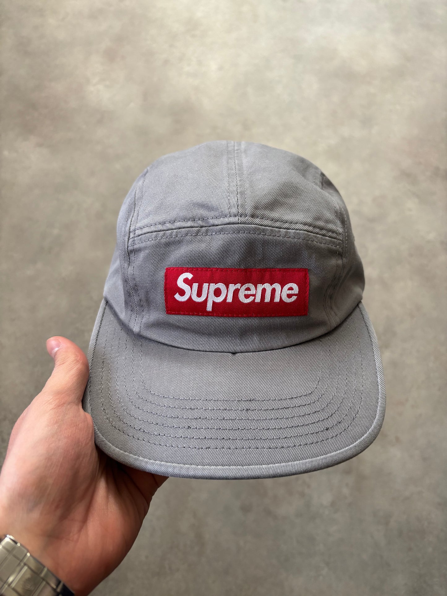 Supreme Washed Chino Twill Camp Cap