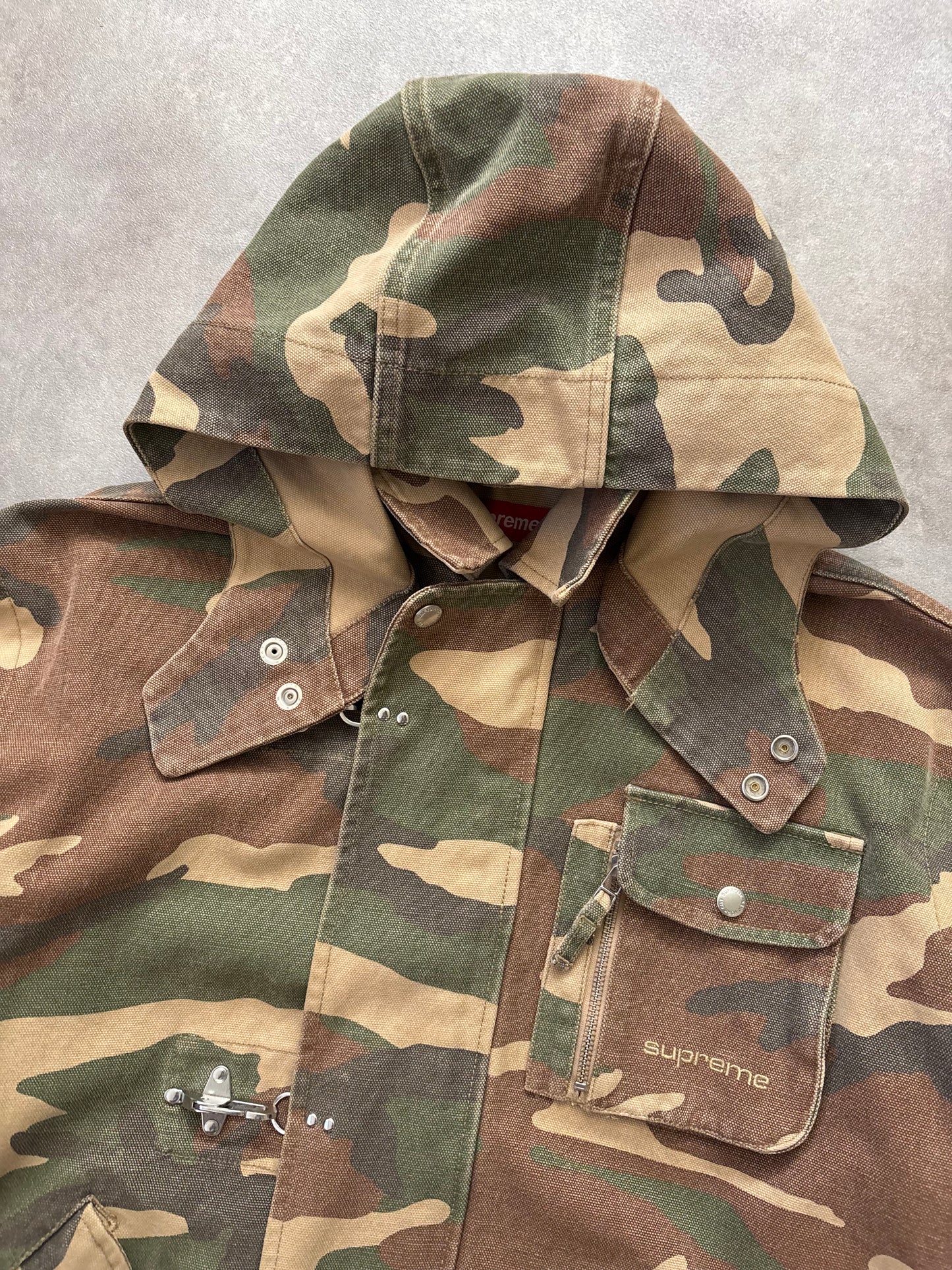 Supreme Canvas Clip Jacket (Str. L)