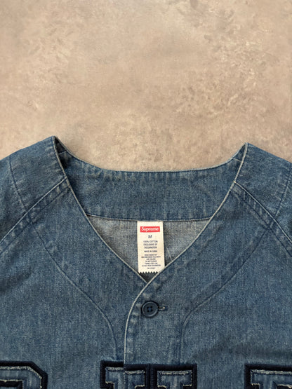 Supreme Denim Baseball Jersey (Str. M)