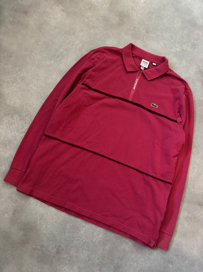 Supreme LACOSTE Pique Zip L/S Polo (Str. L)