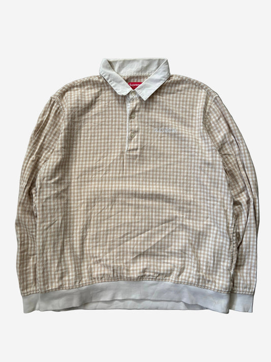 Supreme Gingham L/S Polo (Str. L)