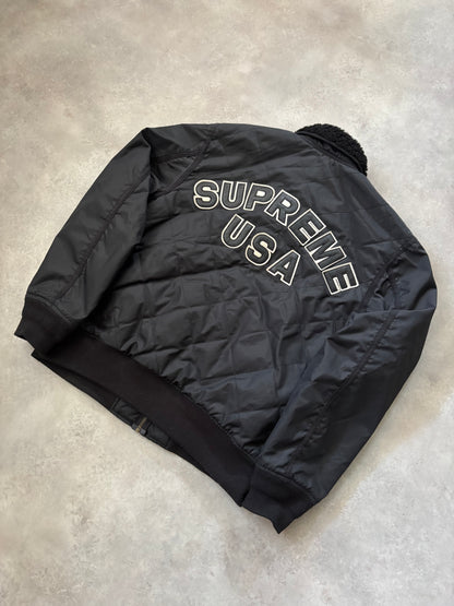 Supreme Quilted Nylon Tanker Jacket (Str. M)