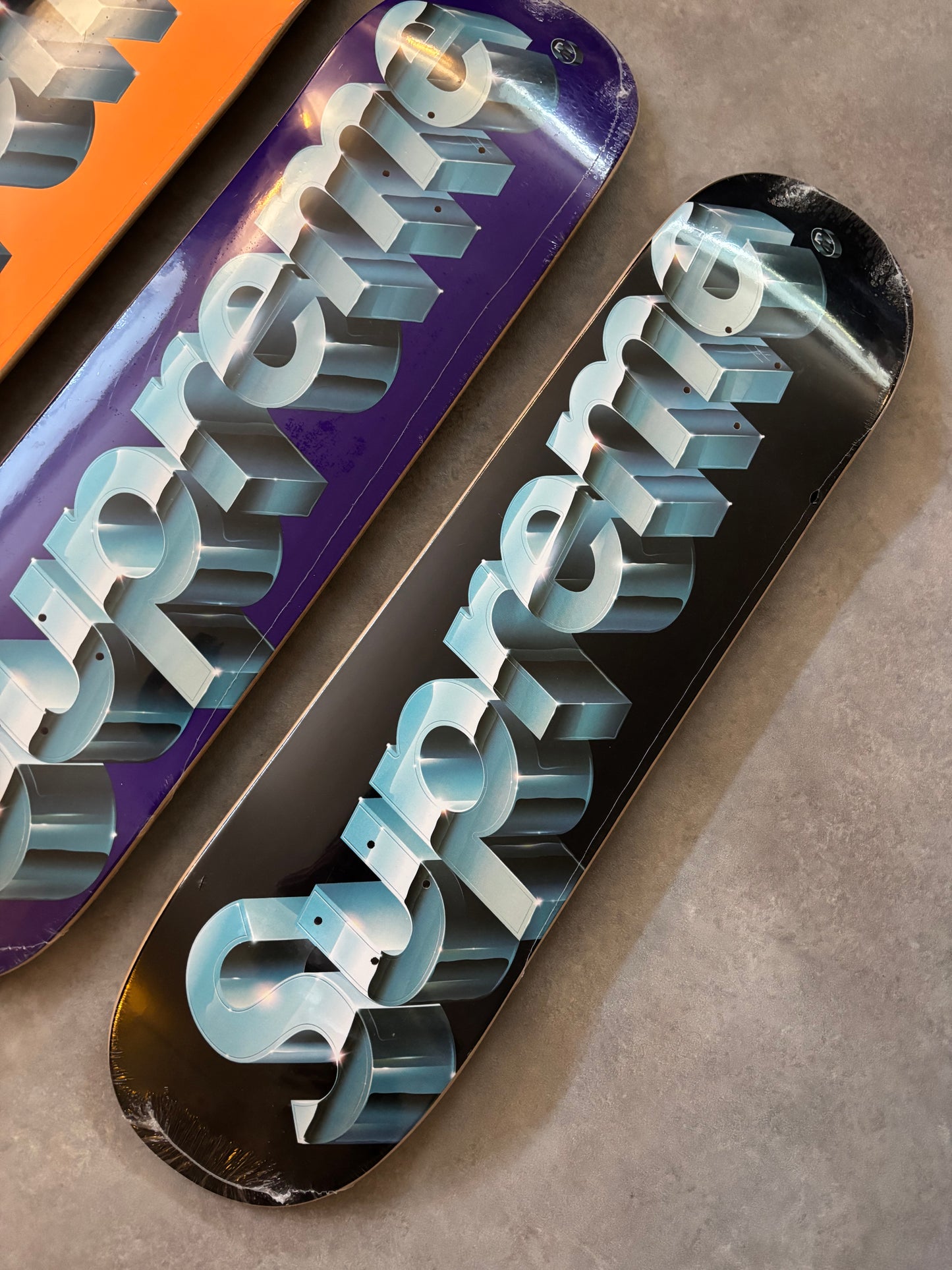 Supreme Chrome Logo Skateboard Deck