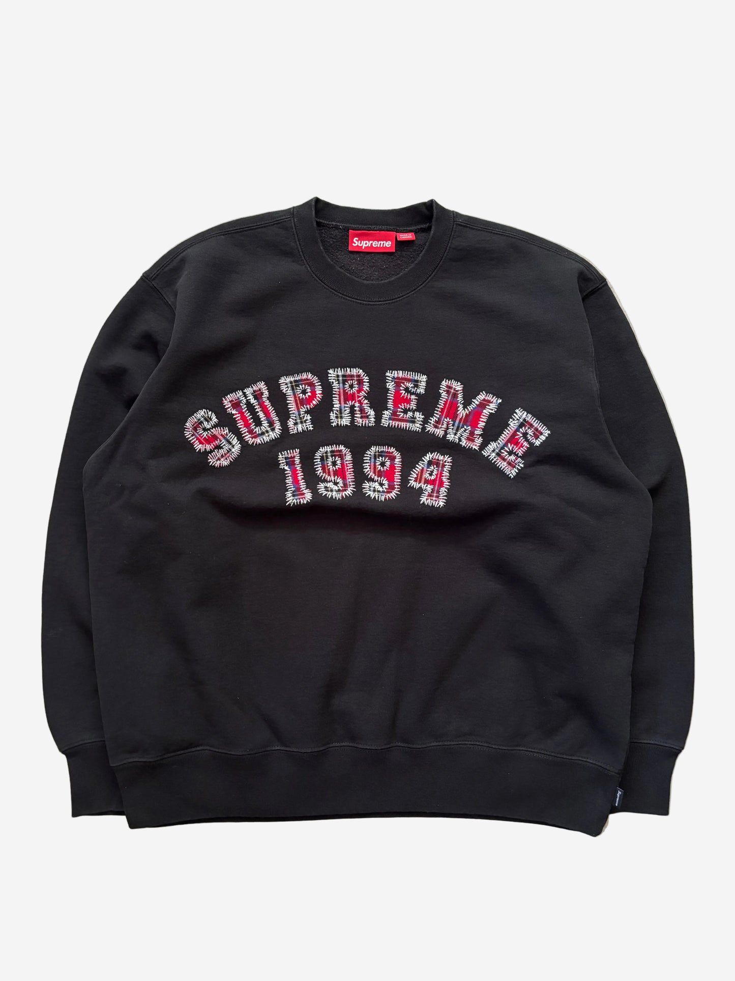 Supreme Plaid Arc Crewneck (Str. M)