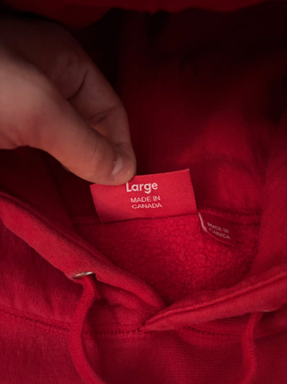 Supreme Cord Collegiate Logo Hooded Sweatshirt (Str. L)