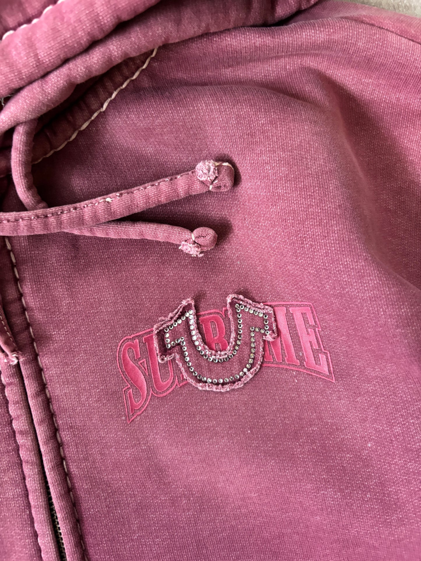 Supreme True Religion Zip Up Hooded Sweatshirt (Str. M)