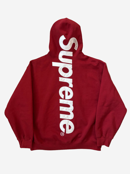 Supreme Satin Appliqué Hooded Sweatshirt (Str. L)