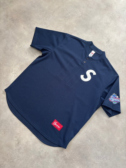 Supreme S Logo Baseball Henley (Str. M)