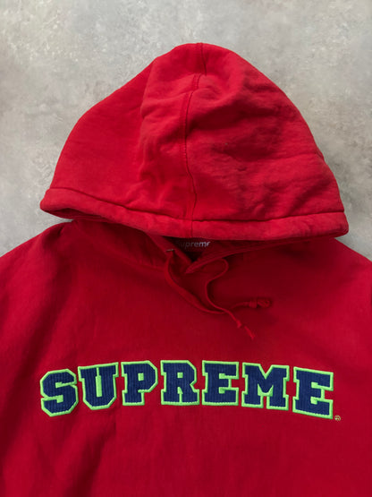 Supreme Cord Collegiate Logo Hooded Sweatshirt (Str. L)