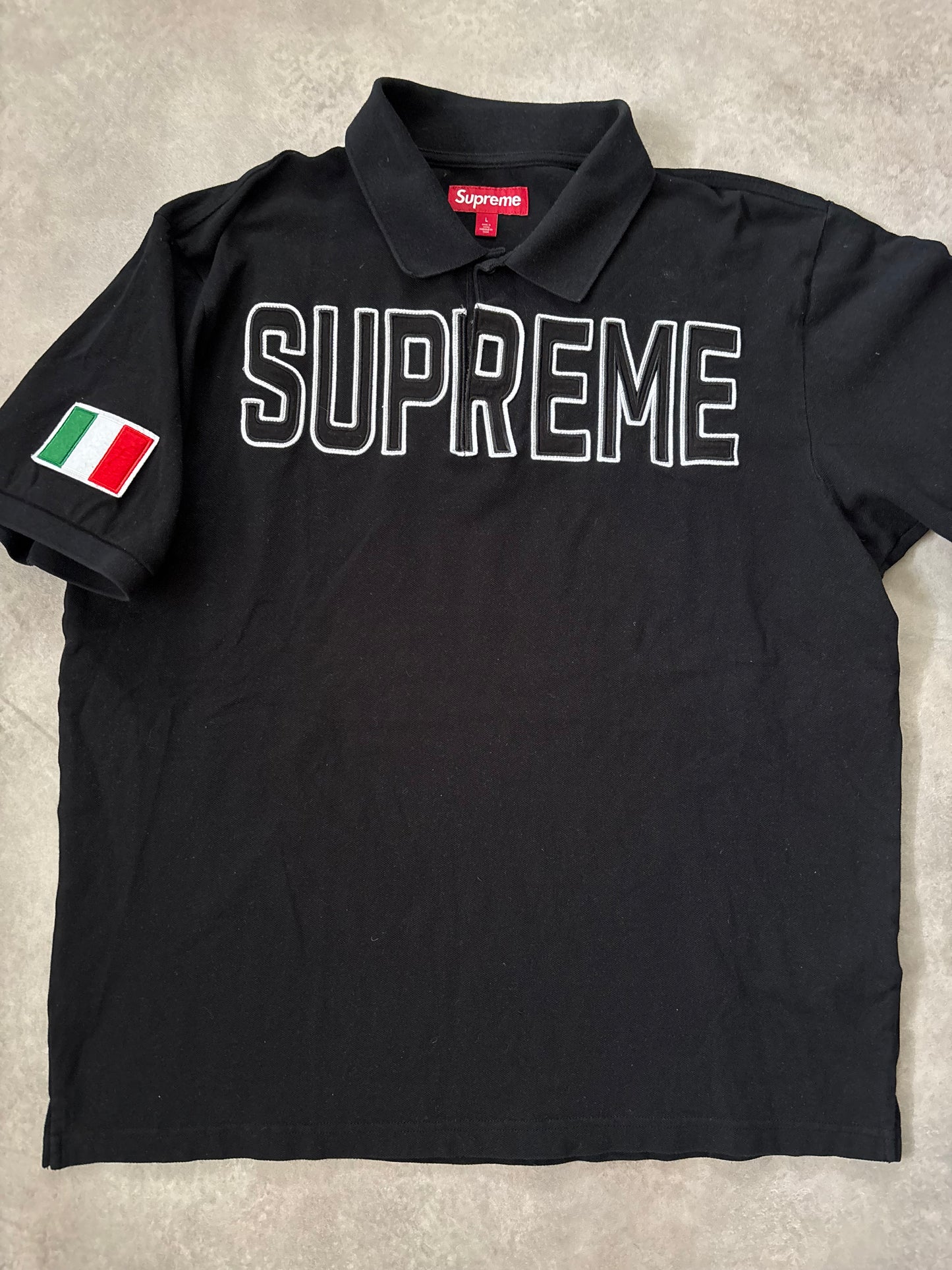 Supreme Twill Appliqué Polo (Str. L)