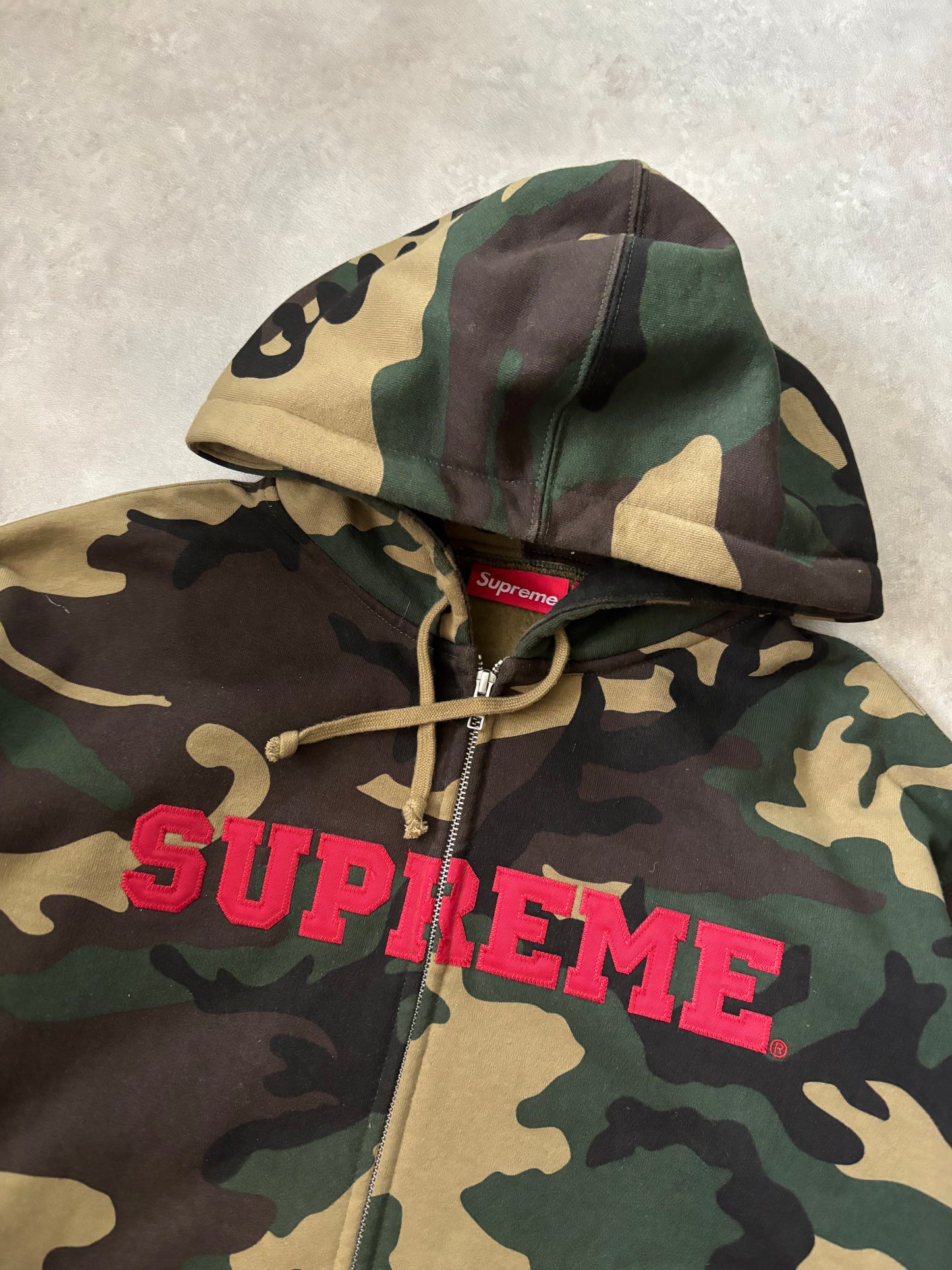 Supreme Collegiate Applique Zip Up Hoodie (Str. L)