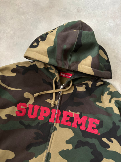 Supreme Collegiate Applique Zip Up Hoodie (Str. L)