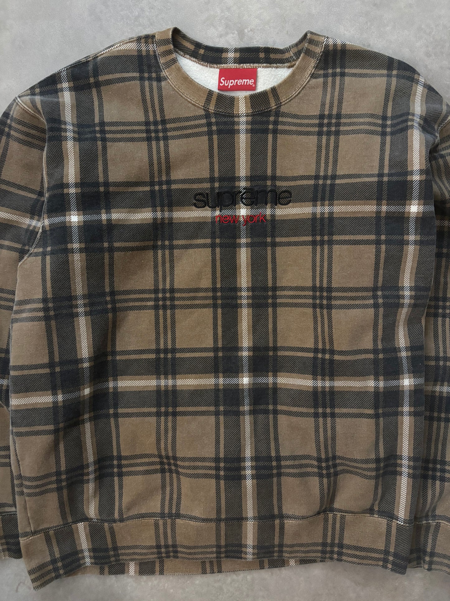 Supreme Plaid Crewneck (Str. M)