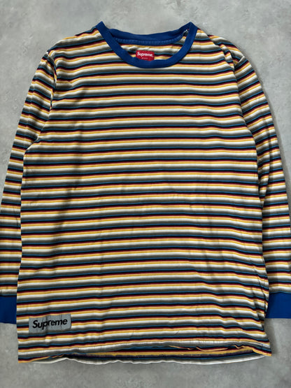 Supreme Multi Stripe Reflective Patch L/S Top (Str. XL)