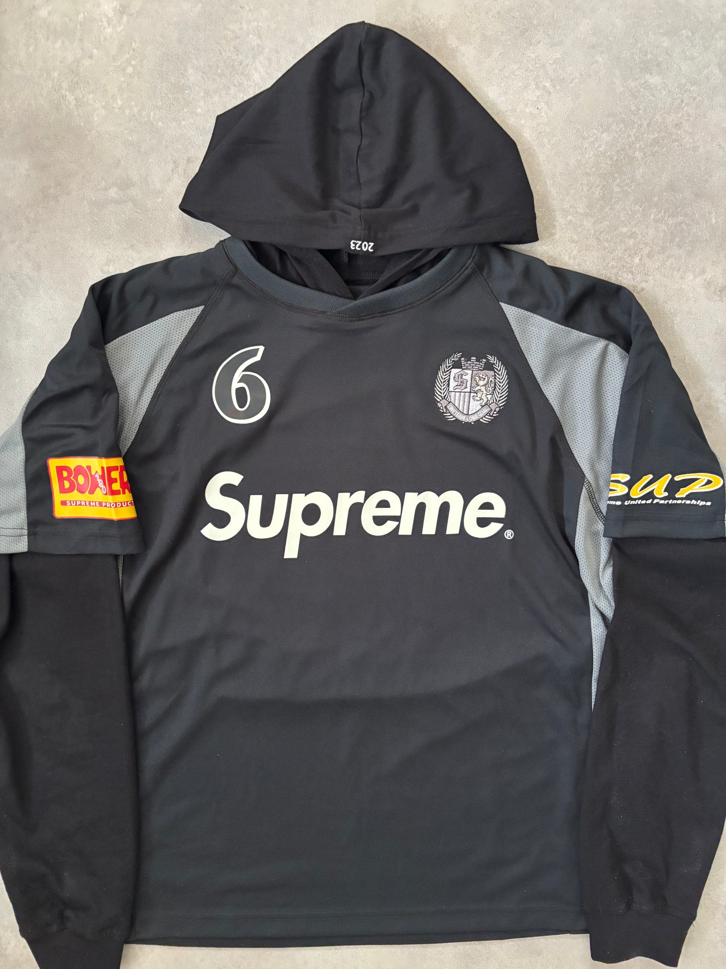 Supreme Hooded Soccer Jersey (Str. M)