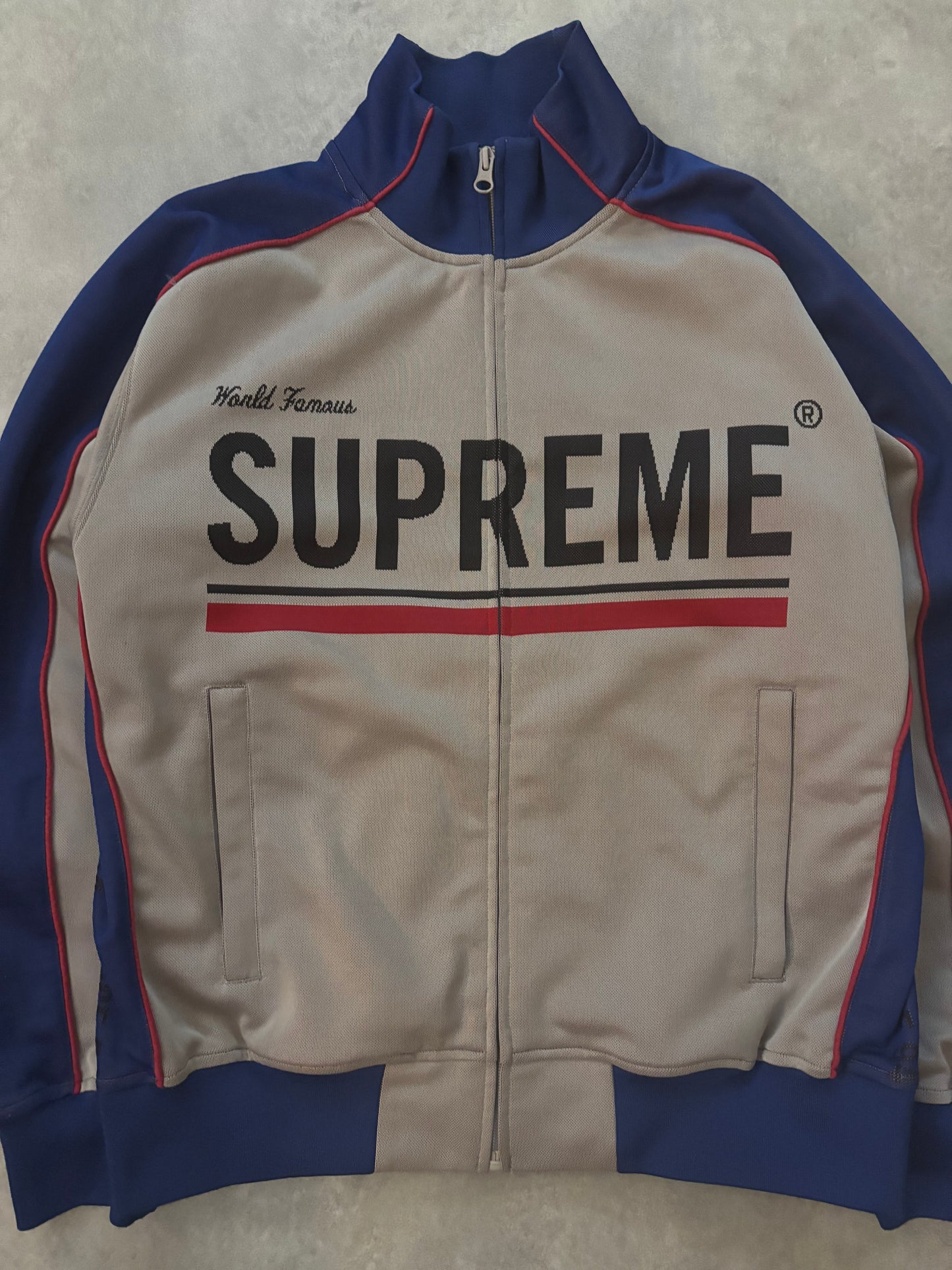 Supreme World Famous Jacquard Track Jacket (Str. M)