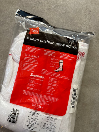 Supreme Hanes Crew Socks (4 Pack)
