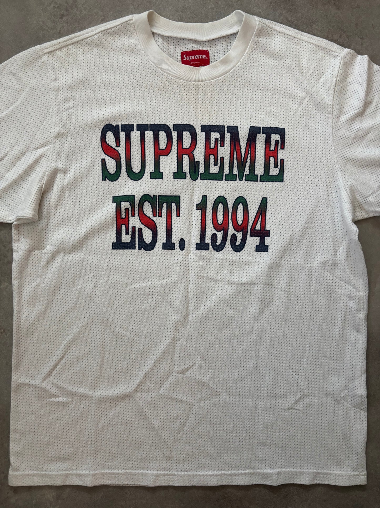 Supreme EST. 1994 Mesh Tee (Str. M)