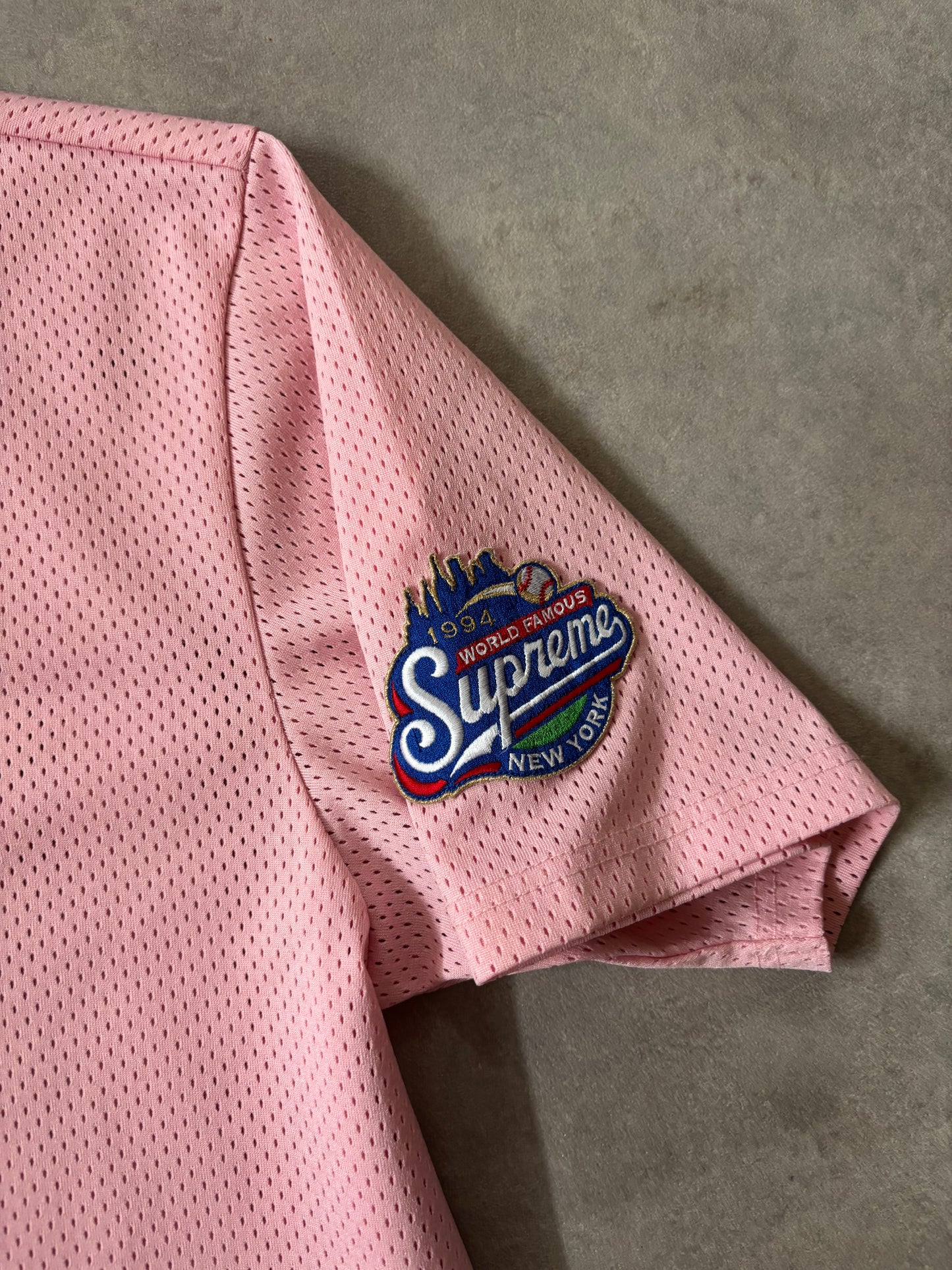 Supreme S Logo Baseball Henley (Str. M)