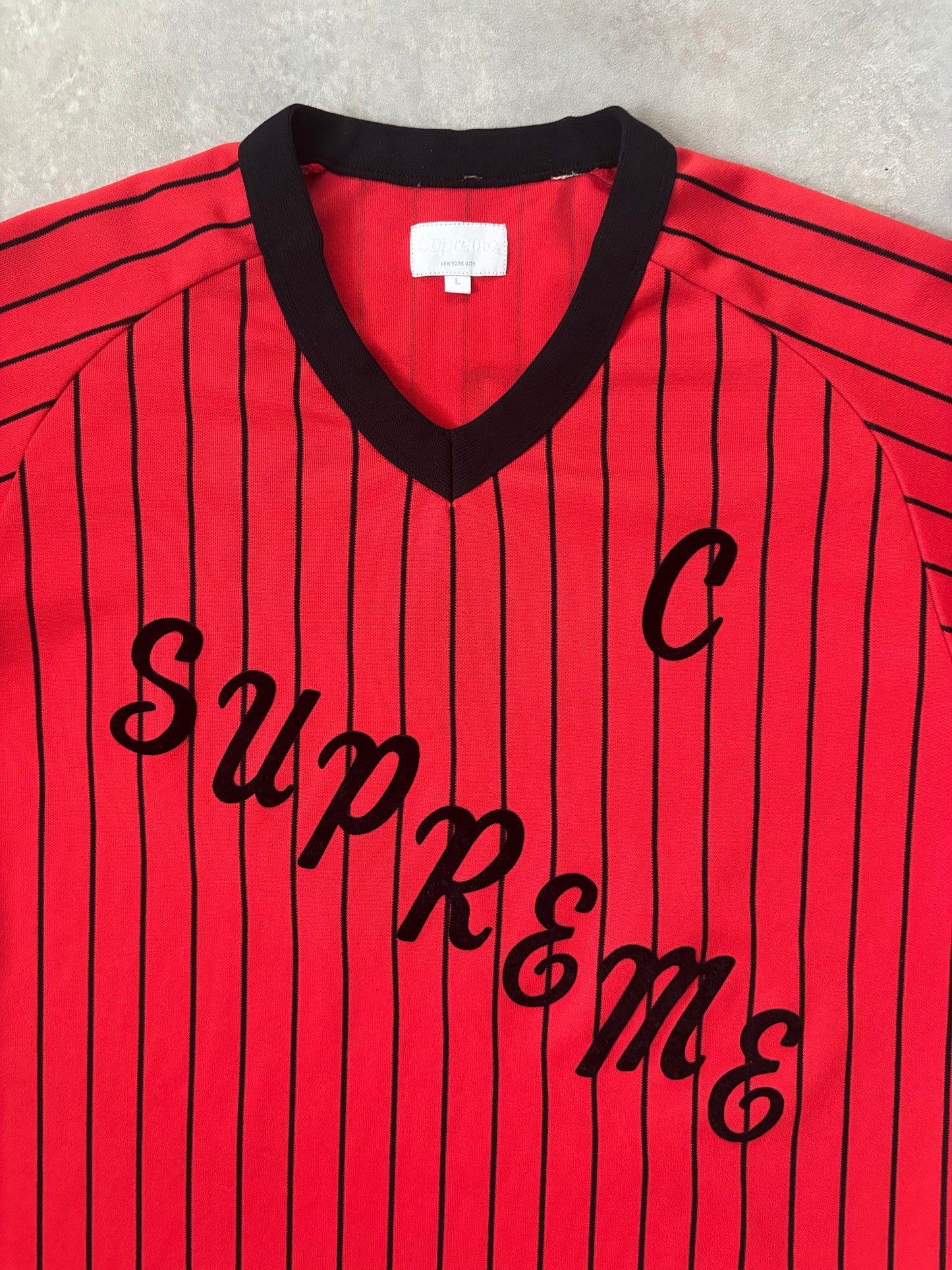 Supreme AD Baseball Jersey (Str. L)