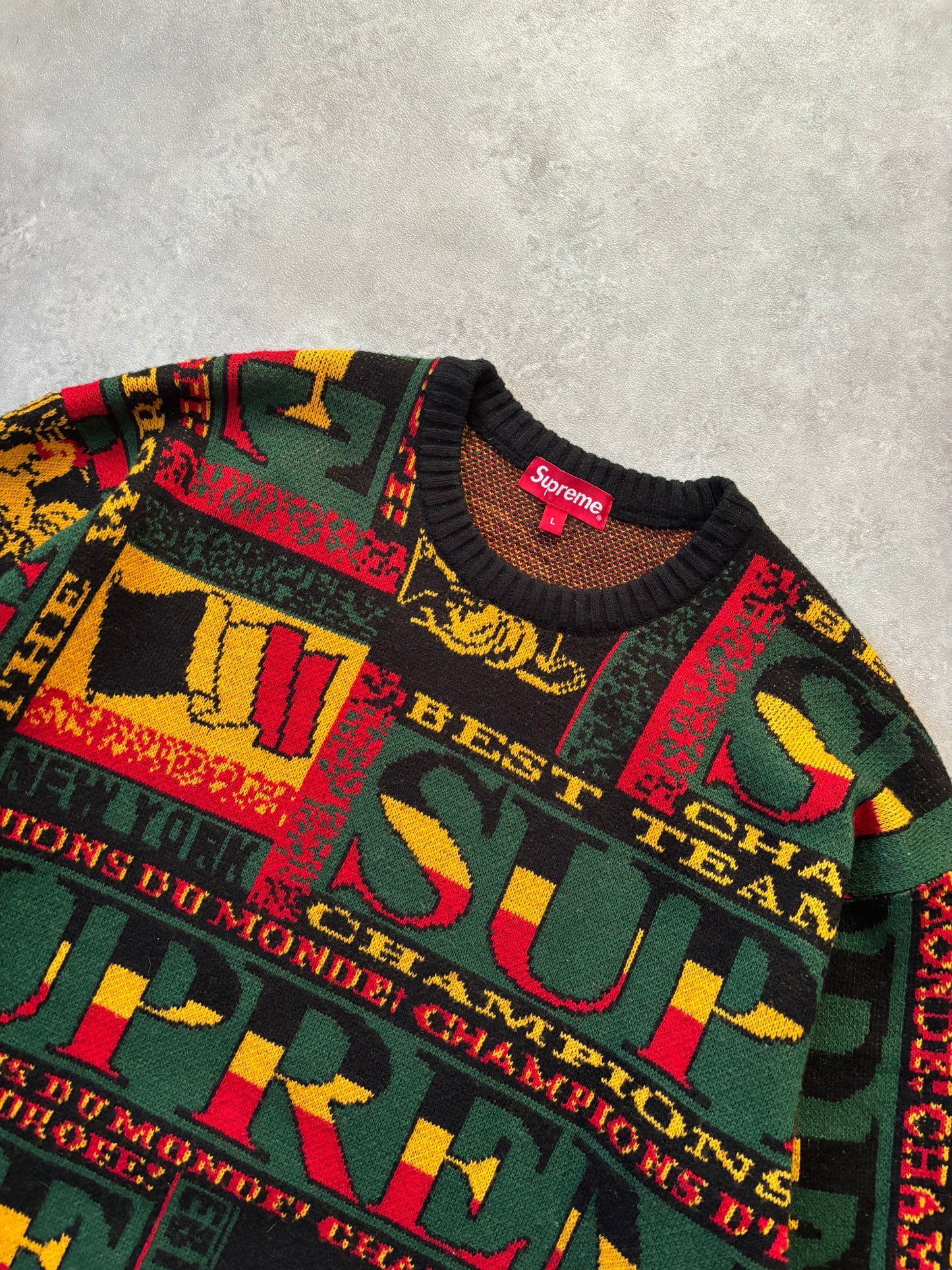 Supreme Scarf Sweater (Str. L)