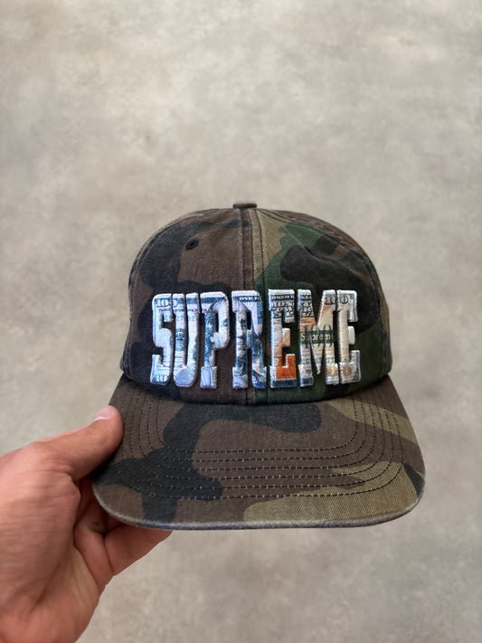 Supreme Embroidered Money Logo 6-Panel Hat