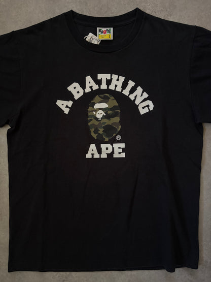 A Bathing Ape Camo Classic Ape Head Logo Tee (Str. L)