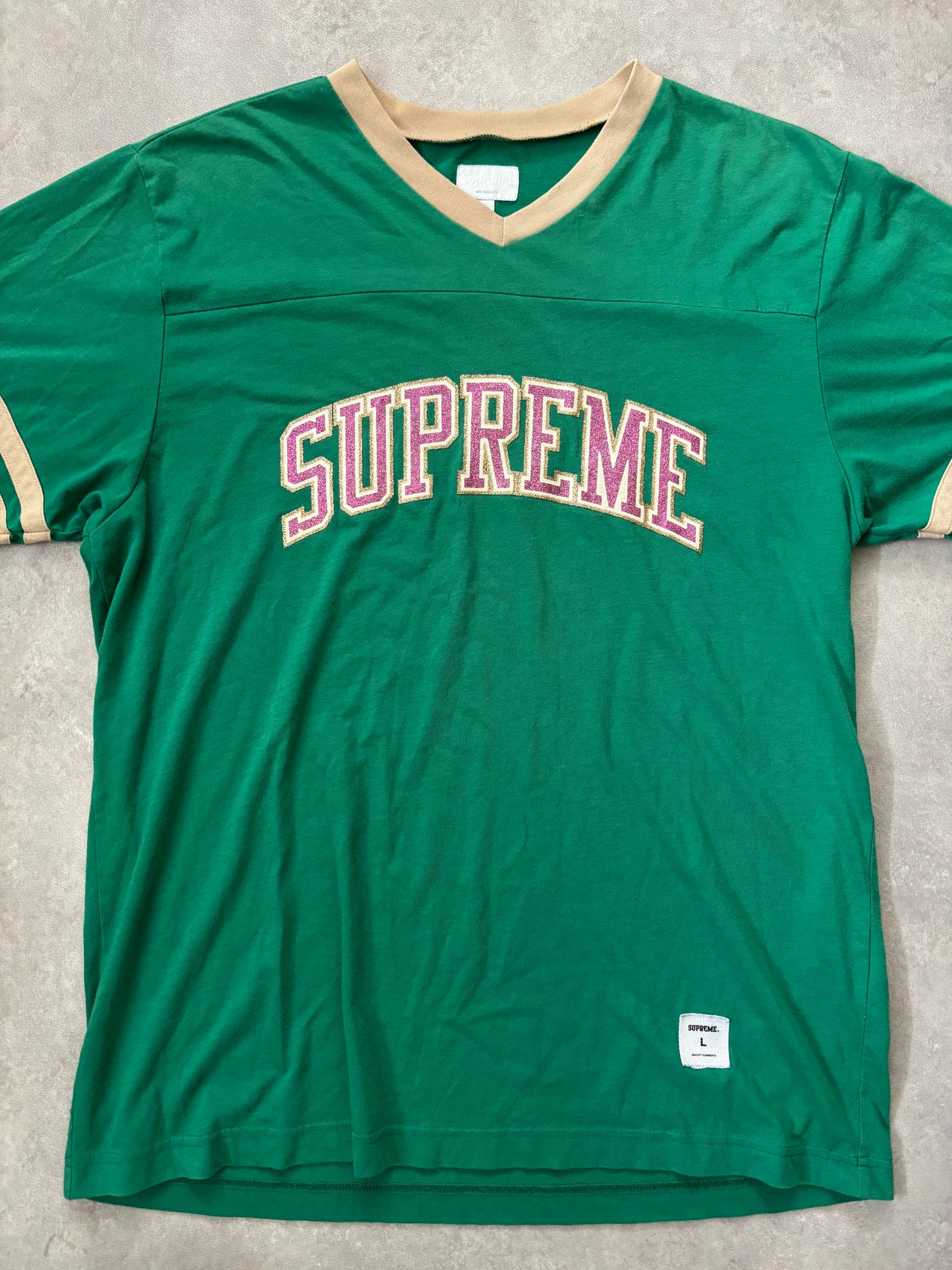 Supreme Glitter Arc Football Top (Str. L)