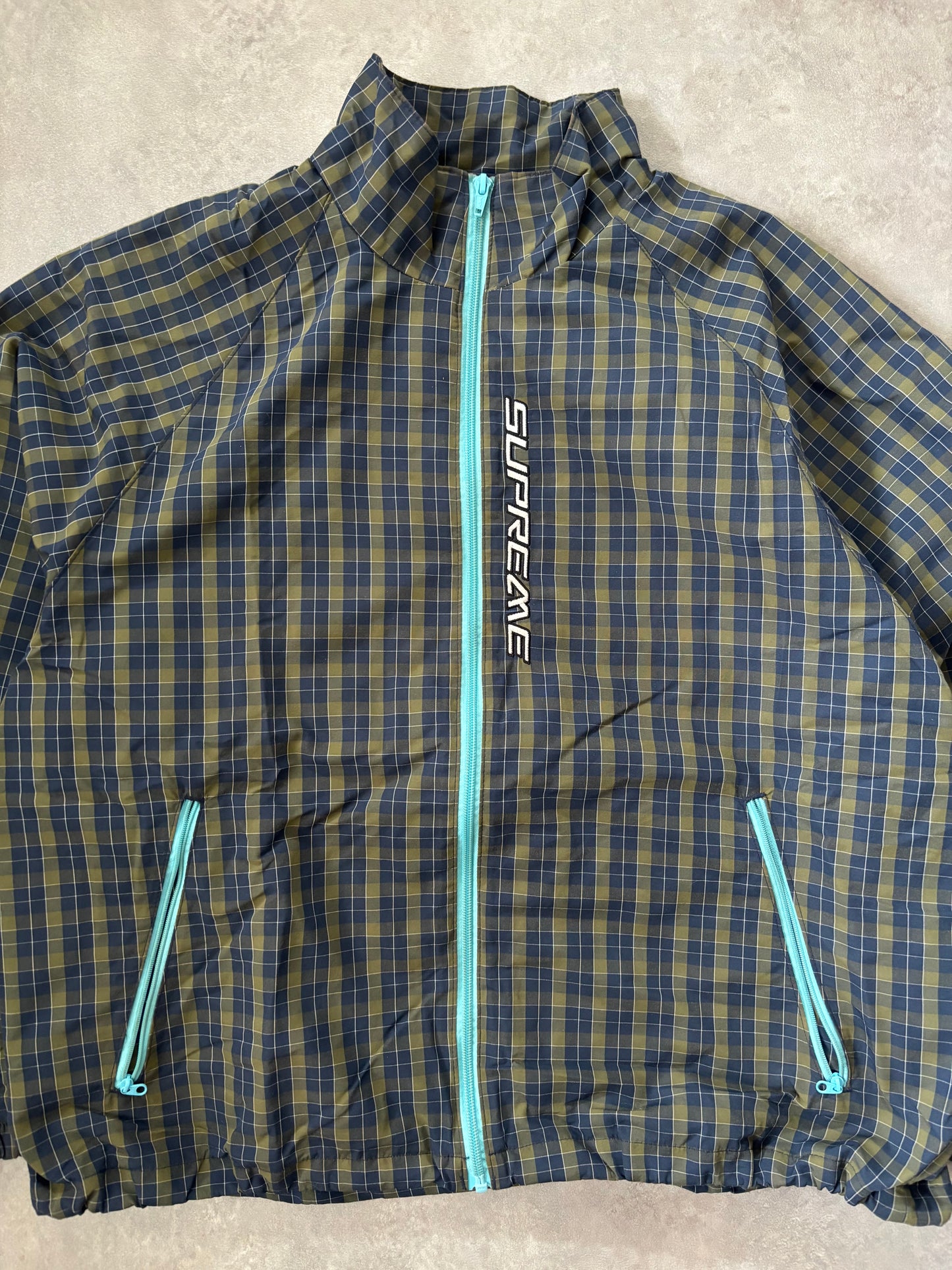 Supreme Plaid Track Jacket (Str. M)