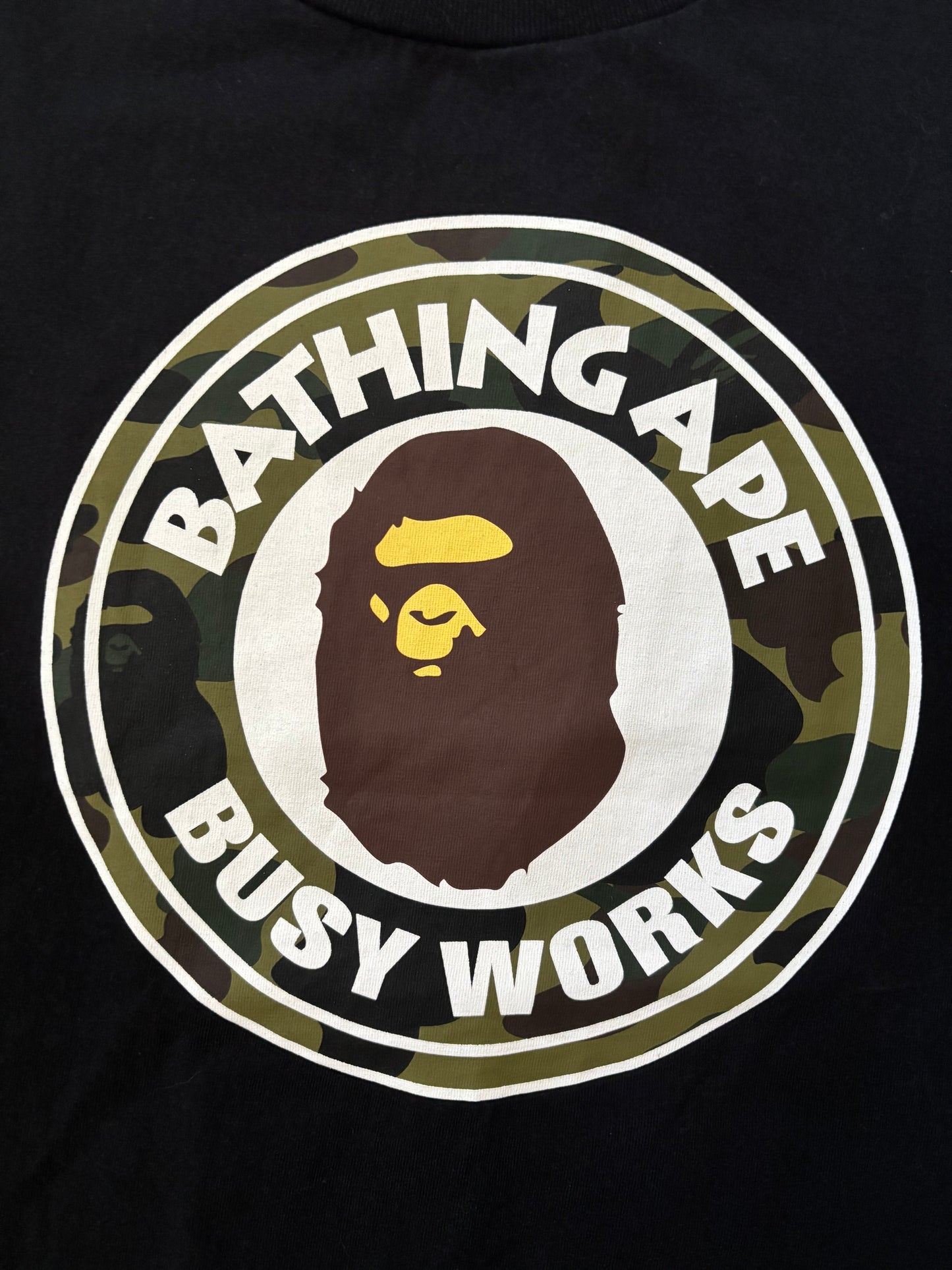 A Bathing Ape Green Camo Busy Works (Str. M)
