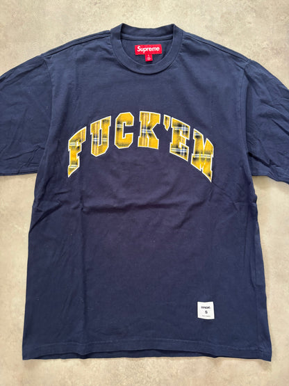 Supreme Fuck Em Plaid S/S Top (Str. S)