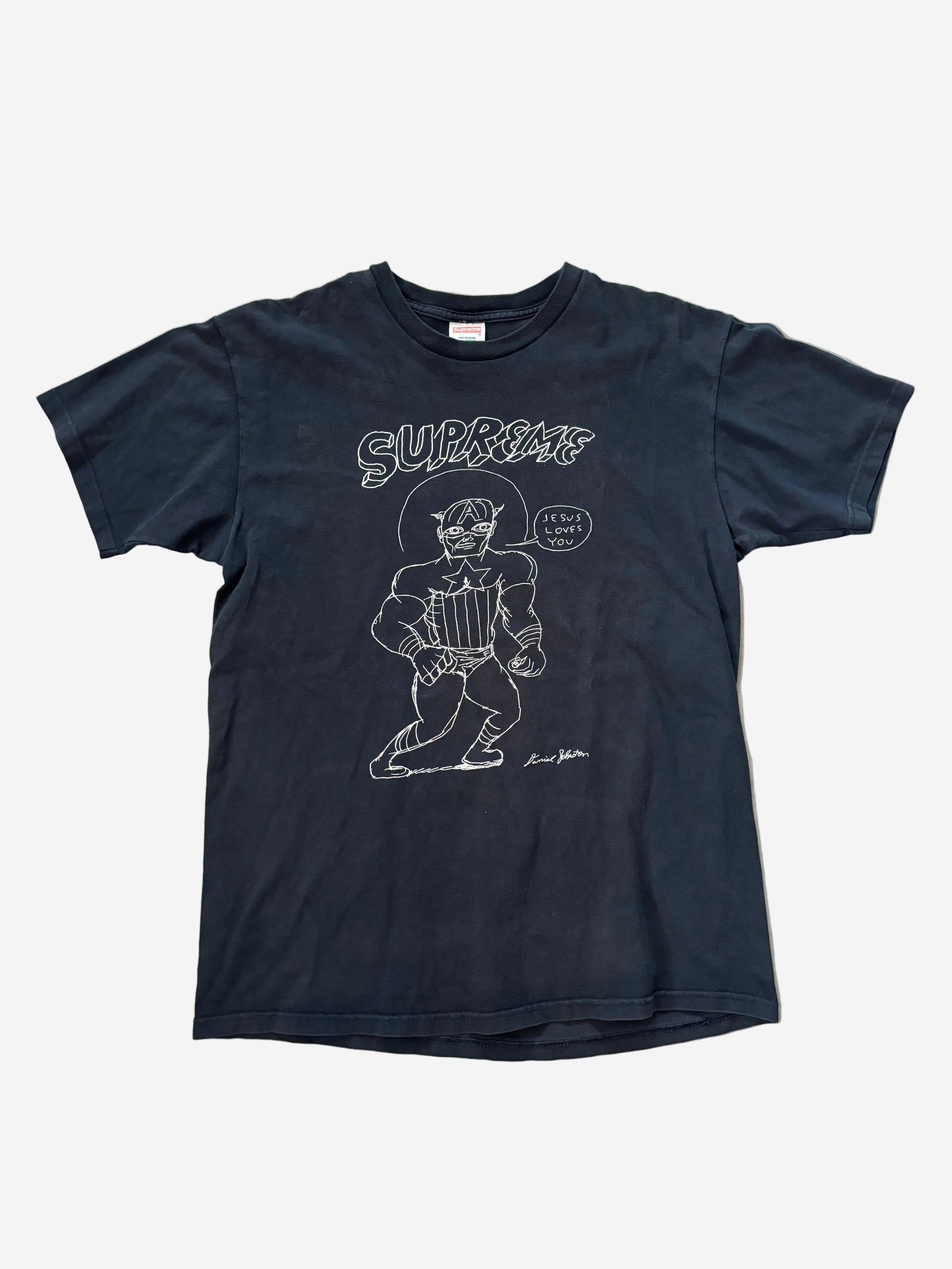 Supreme x Daniel Johnston Jesus Loves You Tee (Str. L)