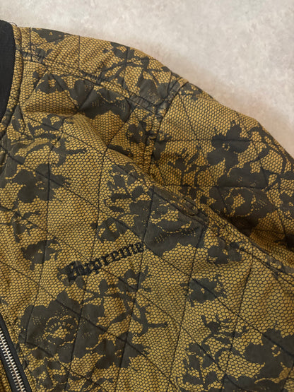 Supreme Quilted Lace Bomber Jacket (Str. L)