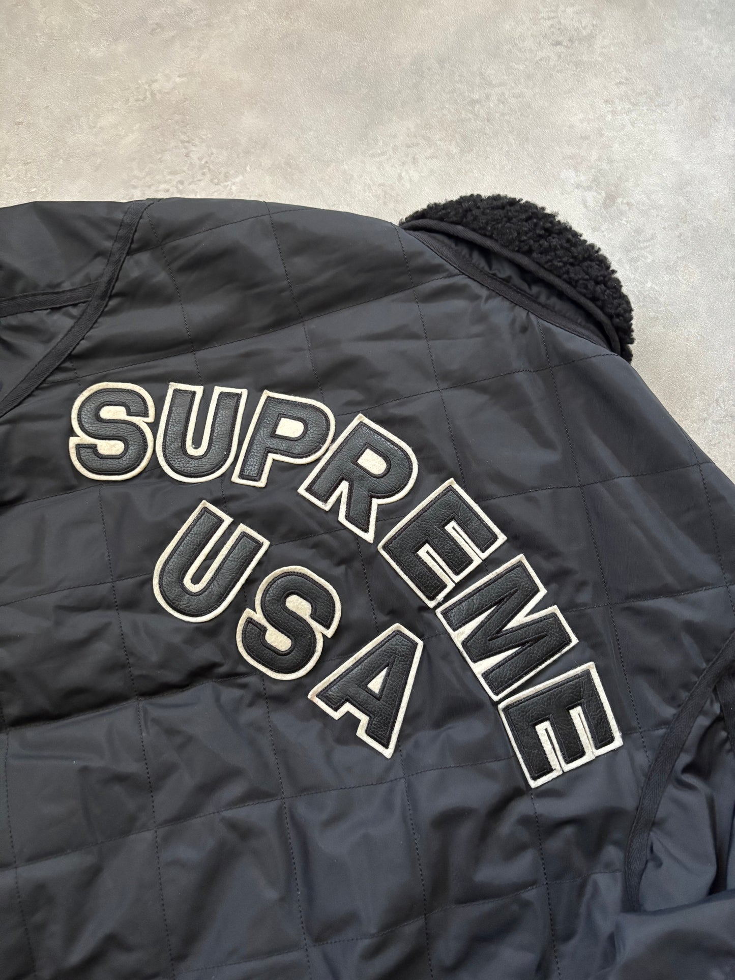 Supreme Quilted Nylon Tanker Jacket (Str. M)