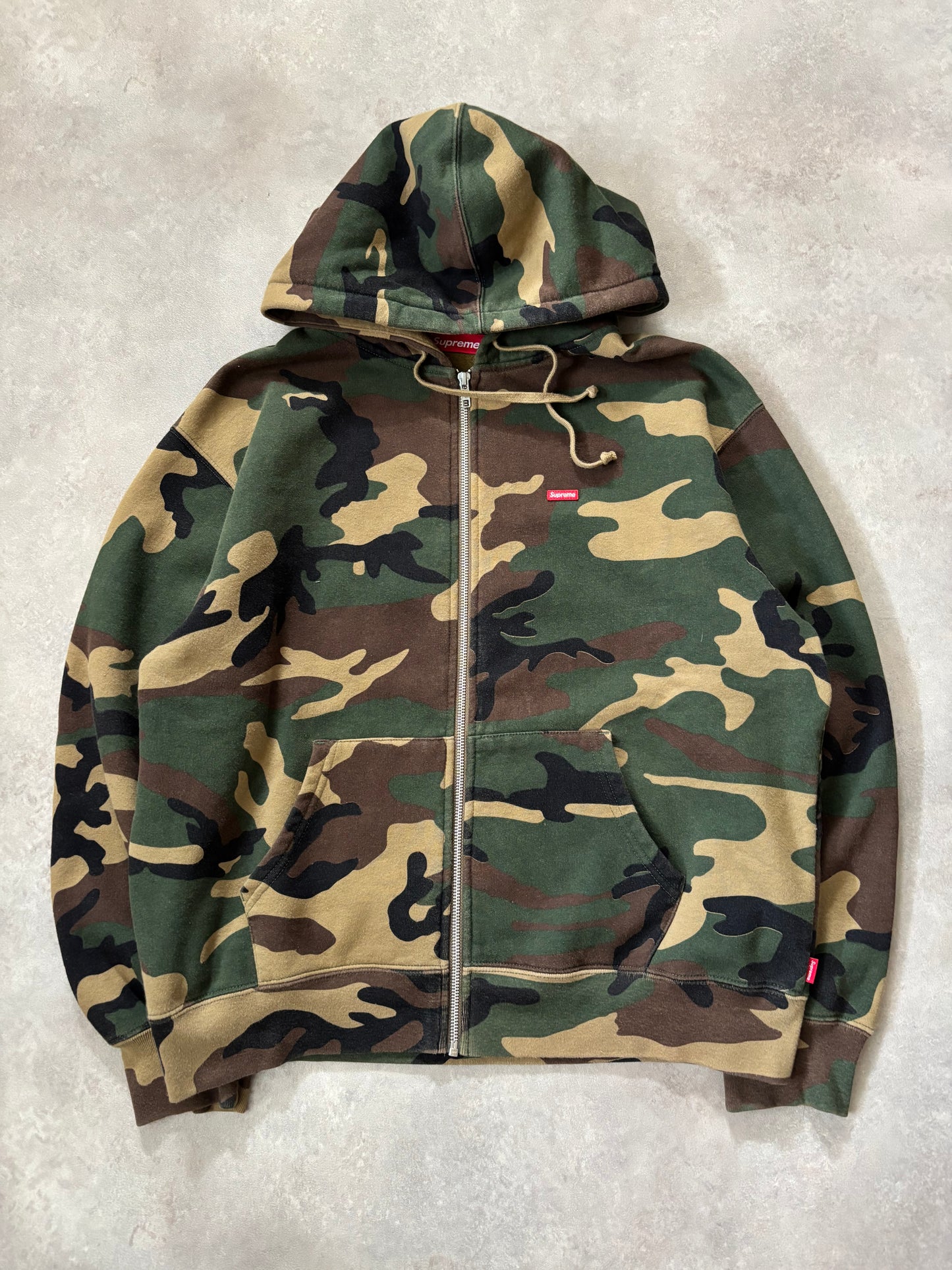 Supreme Small Box Zip Up Hooded Sweatshirt (Str. M)