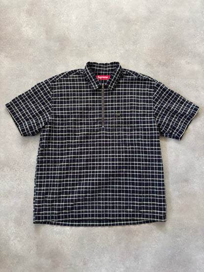 Supreme Plaid Corduroy Half Zip S/S Shirt (Str. M)